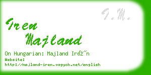 iren majland business card